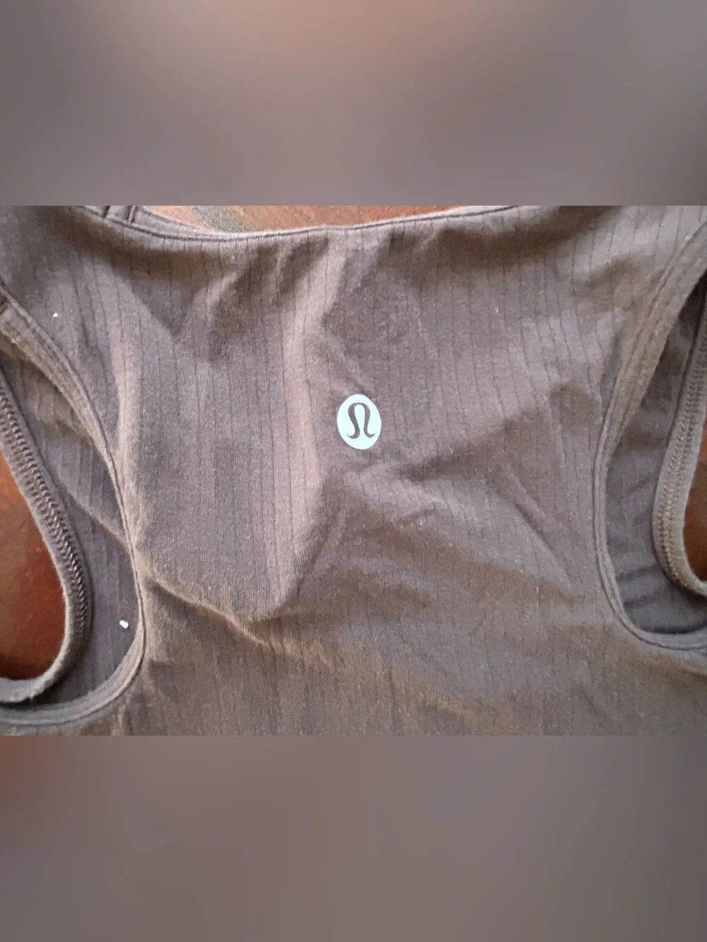 lululemon athletica Long Sleeve Cutout Crop Top in Brown size 6